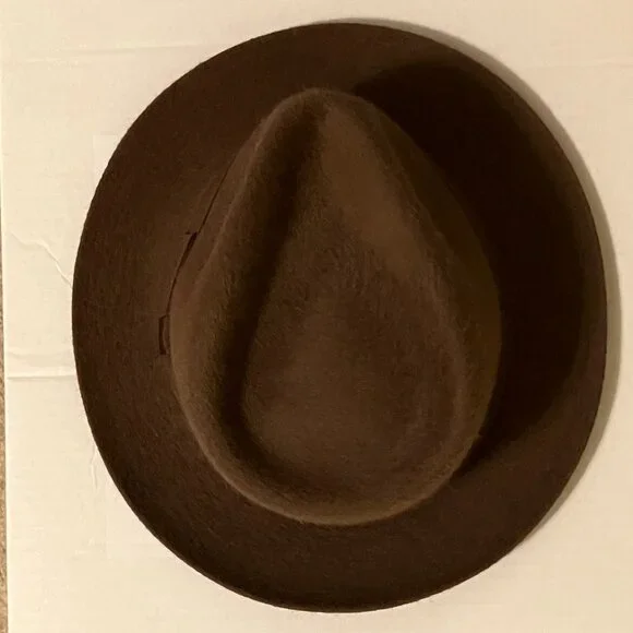 Magill Brown Teardrop Fedora - Size: 58 - Picture 9 of 14